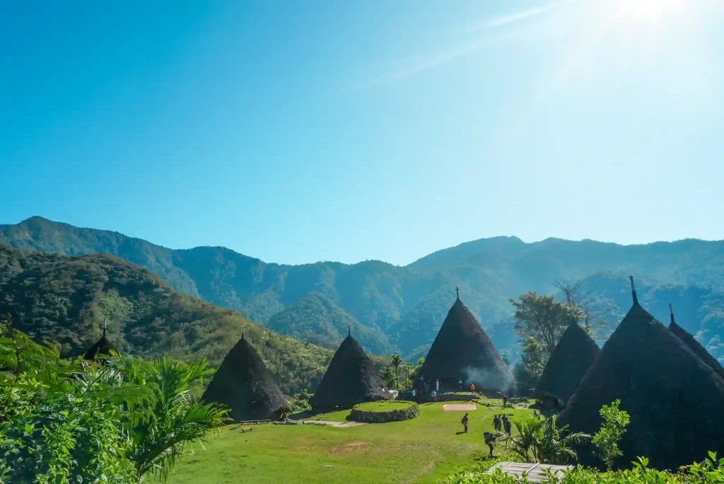 The traditional cone houses of Wae Rebo village in the Flores highlands